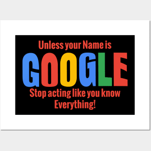 Stop Acting like Google Posters and Art